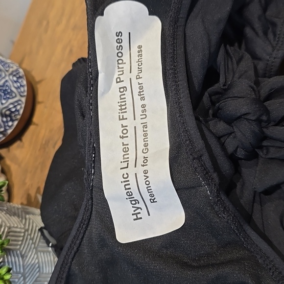 Mynah - Stylish Black One Piece Swimsuit with Tie​​ - Picture 8 of 12